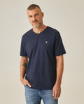 Men's Slim Fit V-Neck T-Shirt - Blue