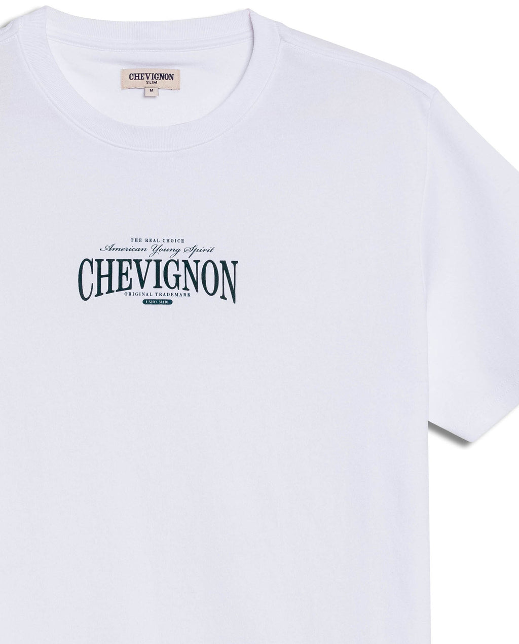 Men's T-Shirt Slim Fit Short Sleeve Cotton Polyester High Density Graphic Center Print Tactile Relief - White