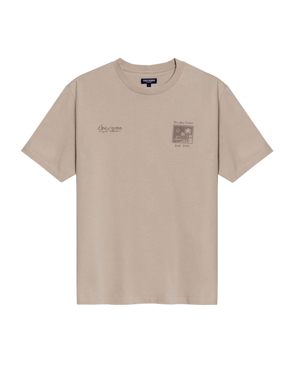 Men's T-Shirt Classic Fit Short Sleeve Cotton Jersey Polonia Front Back Graphics Heavy Rib Collar - Gray