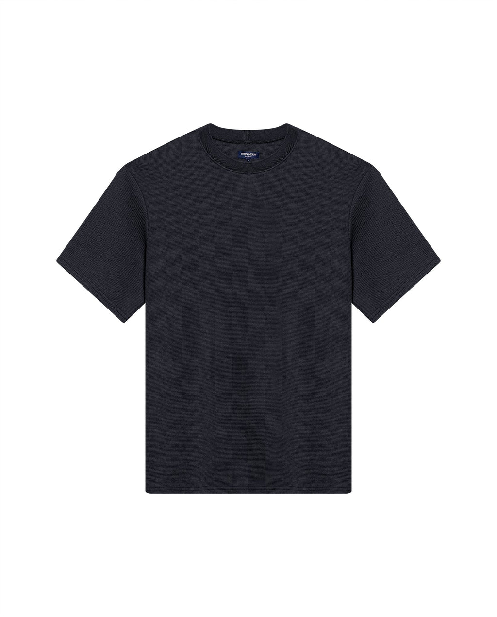 Men's T-Shirt Classic Fit Short Sleeve Cotton Polyester Waffle Texture Distinctive Tactile DiMen'sion - Gray